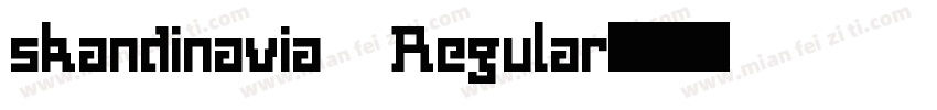 skandinavia Regular字体转换